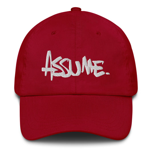 Casquette ASSUME bordeaux