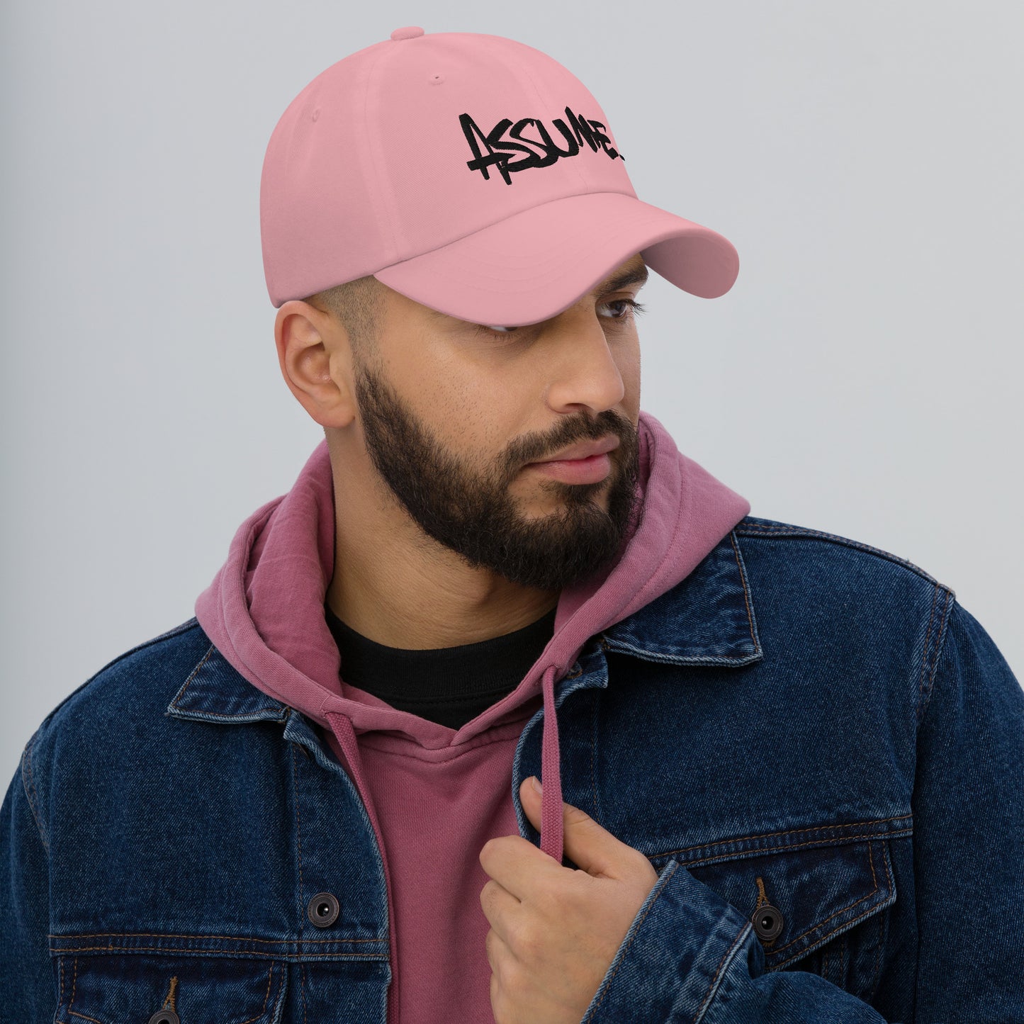 Casquette ASSUME rose pastel