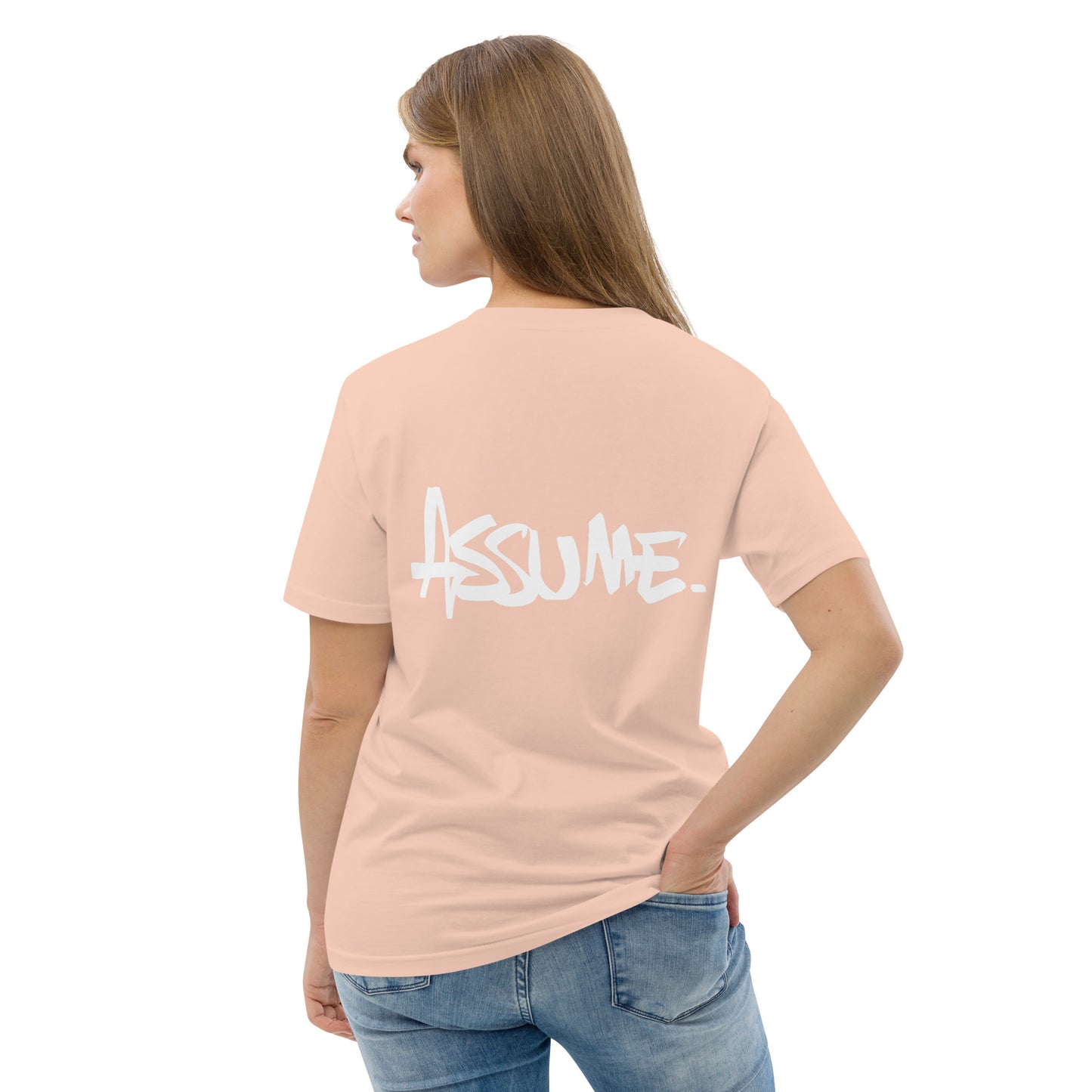 T-shirt ASSUME pêche unisexe en coton biologique