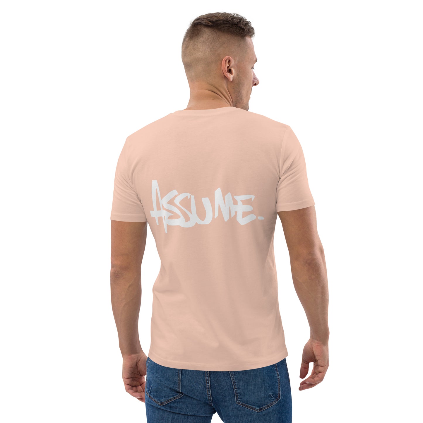 T-shirt ASSUME pêche unisexe en coton biologique