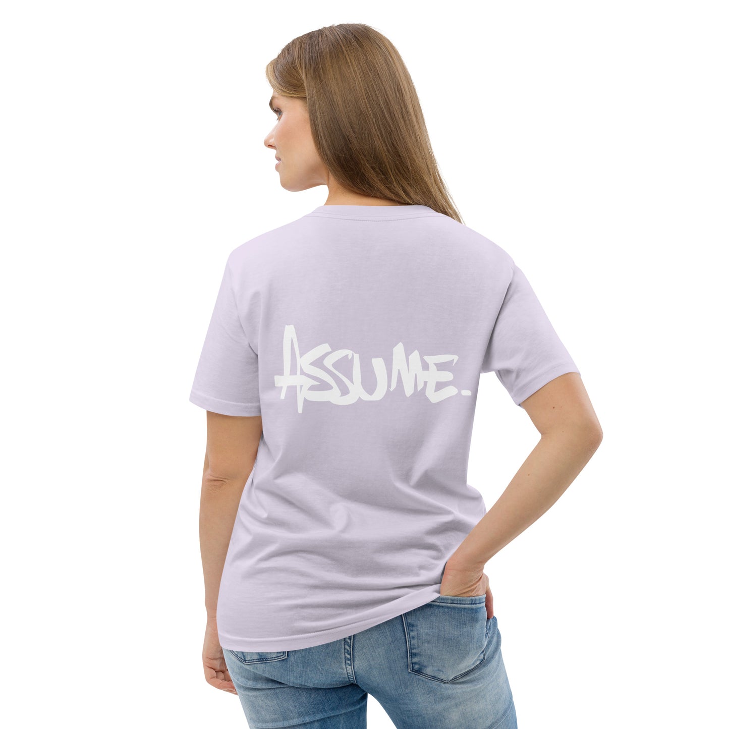 T-shirt ASSUME lavande unisexe en coton biologique