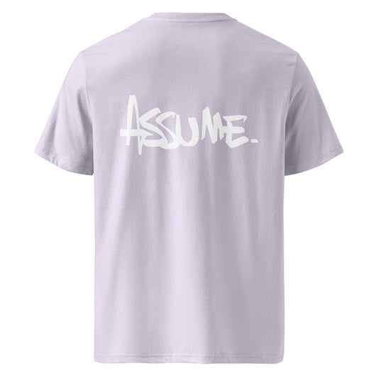 T-shirt ASSUME lavande unisexe en coton biologique