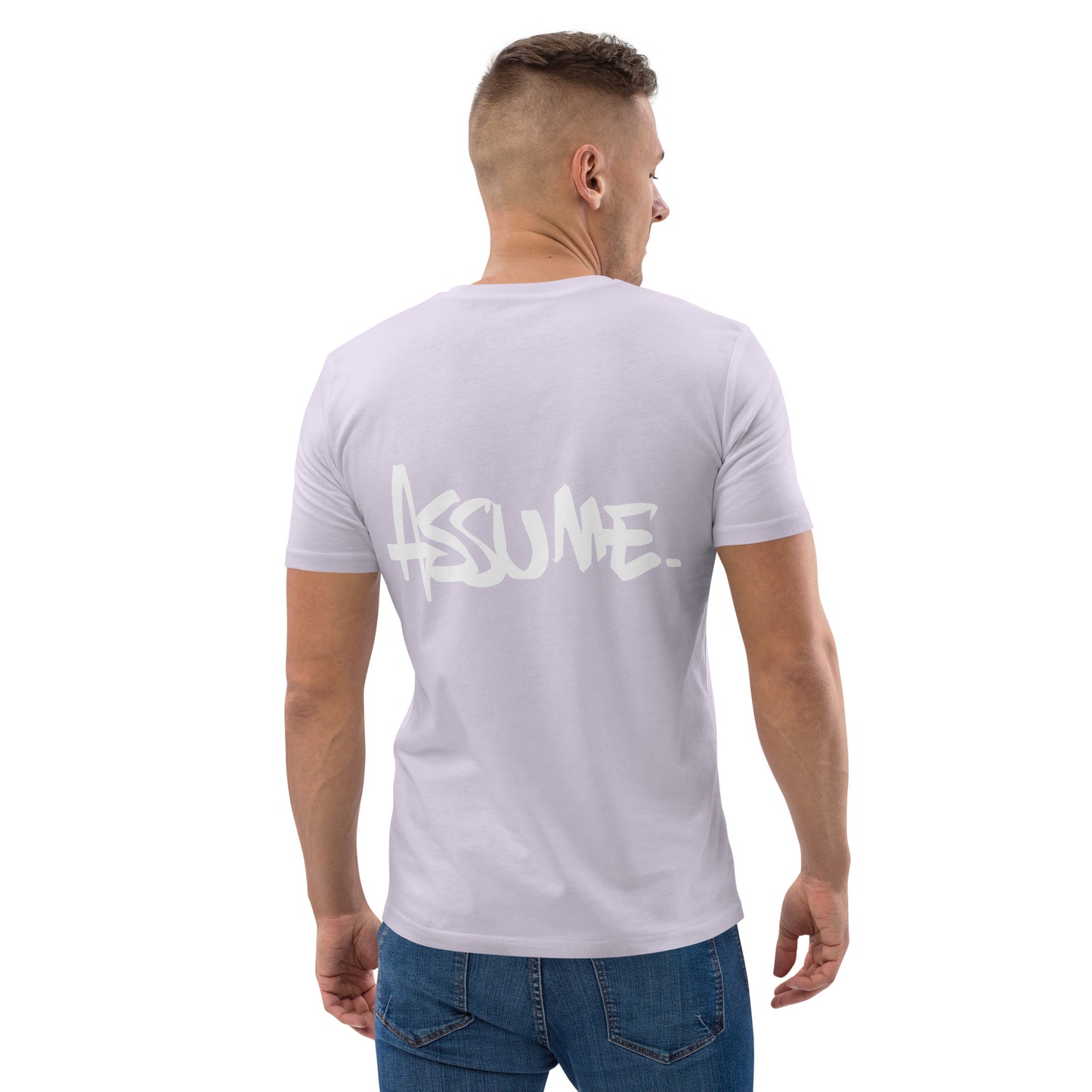 T-shirt ASSUME lavande unisexe en coton biologique